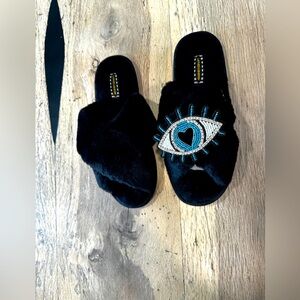 Laines London Evil Eye Slippers- NWOT